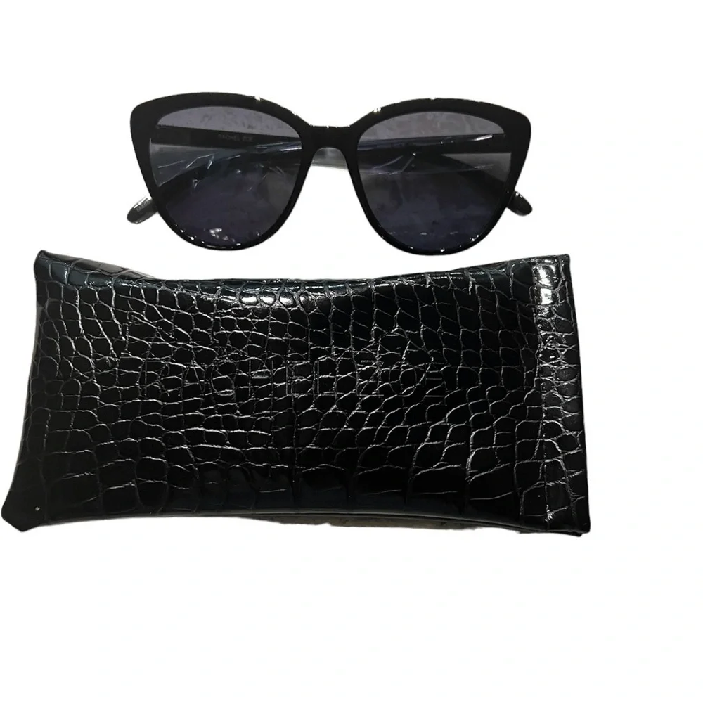 Rachel Zoe Nina Sunglasses - Black / Grey 56-18-143 - Picture 5 of 6